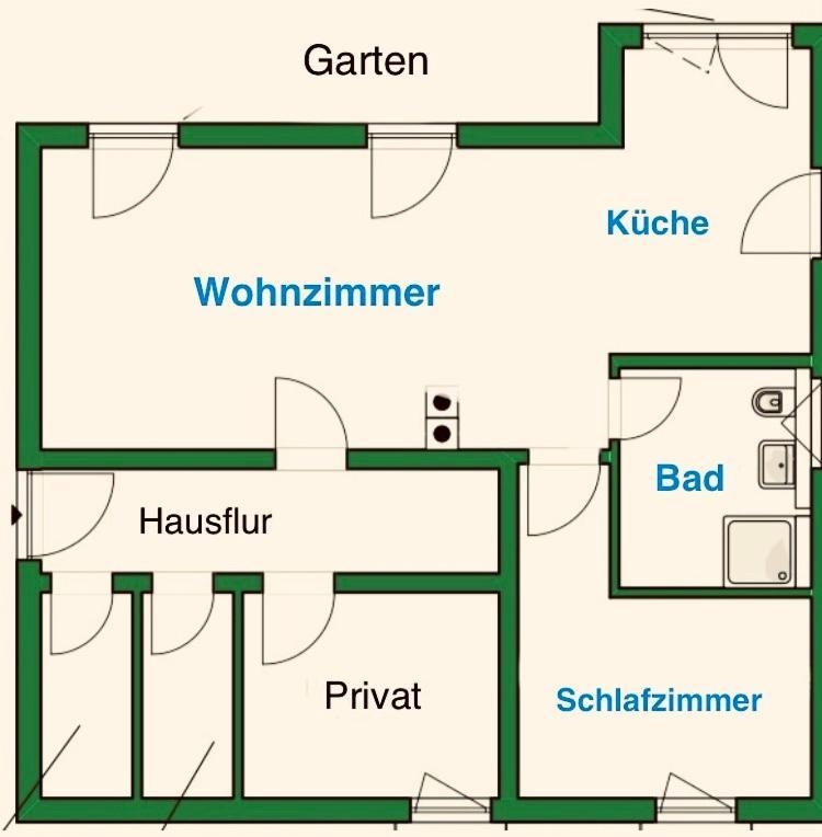 Ferienwohnung Green Garden Berlin Bagian luar foto